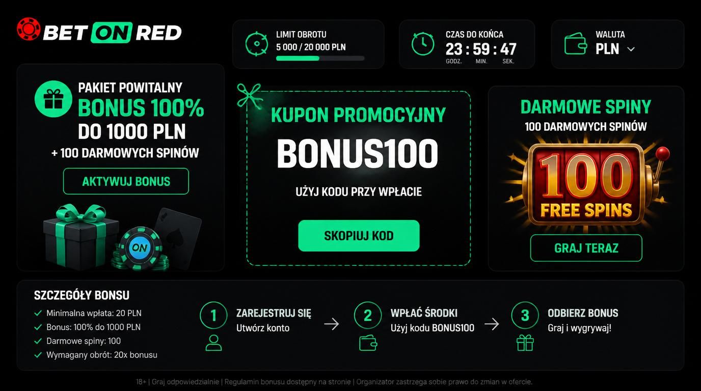 Widoczne bonusy, kody promocyjne, darmowe spiny, warunki obrotu